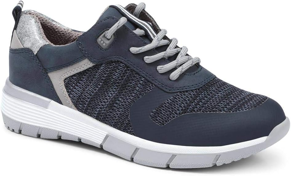 Relife by Pavers Womens Shock Absorbing Lace Up Trainers UK 7 Navy