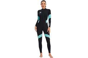Lemorecn Wet Suits for Men Women, 2mm Ultra-Stretch Neoprene Wetsuits for Men and Women Front Zipper Full Body Diving Suit fo