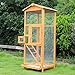 PawHut 65″ Large Wooden Vertical Outdoor Aviary Flight House Bird Cage With 2 Doorsthumb 3