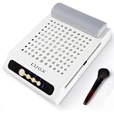 L'UGX Rechargeable Nail Dust Collector, Dust Collector Nail Tech, LG618 | 4500RPM, 6-10 Hours Battery Life, Low Noise, 2Pcs Filters, for Home &amp; Salon Use