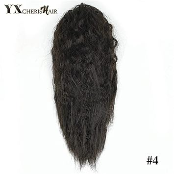 Amazon Com 10 Claw Clip In Hair Ponytails Synthetic Kinky Curly