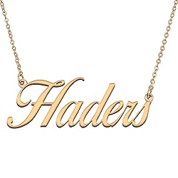 HUAN XUN Customized Custom Simple Any Name Necklace