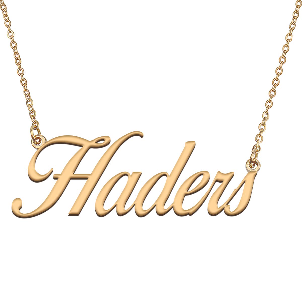 HUAN XUN Customized Custom Simple Any Name Necklace
