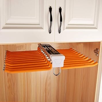 Amazon Com Peaceipus Double Row Retractable Pants Rack Wardrobe