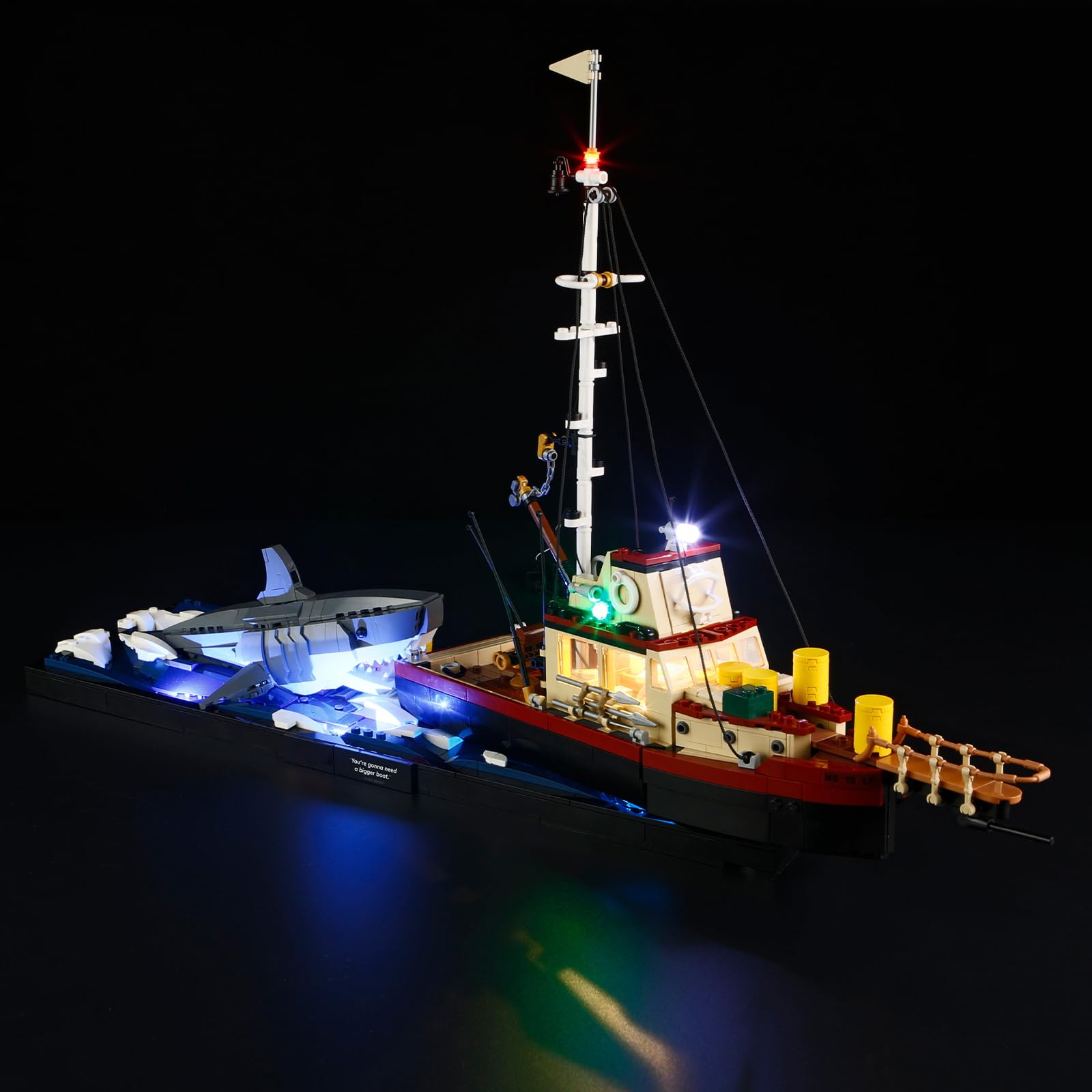 MENZAVA LED Light Set Compatible with LEGO 21350 Jaws Ideas Building Blocks Model - Model Set NOT Included