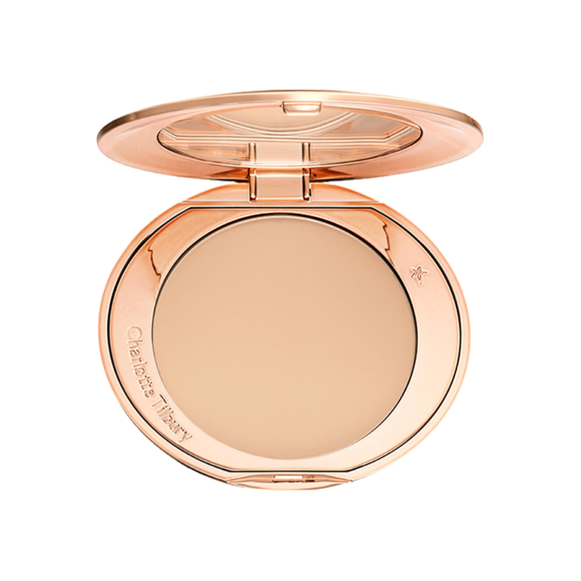 Photo 1 of Charlotte Tilbury Airbrush Flawless Finish Setting Powder - Pore-Blurring Pressed Powder for Face Makeup to Minimize Shine with a Soft-Focus Finish - 2 Medium