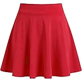 Ekfewou Little Girls Skirts Athletic Uniform Skirts Built in Shorts Casual Mini Skorts for Kids with Pockets