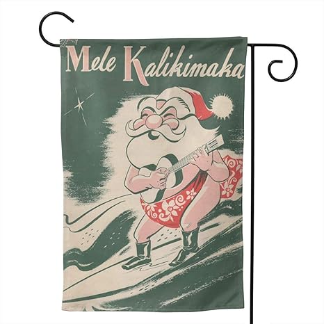 Mele Kalikimaka Surfing Santa Christmas Hawaii Beach Temática Fiesta de