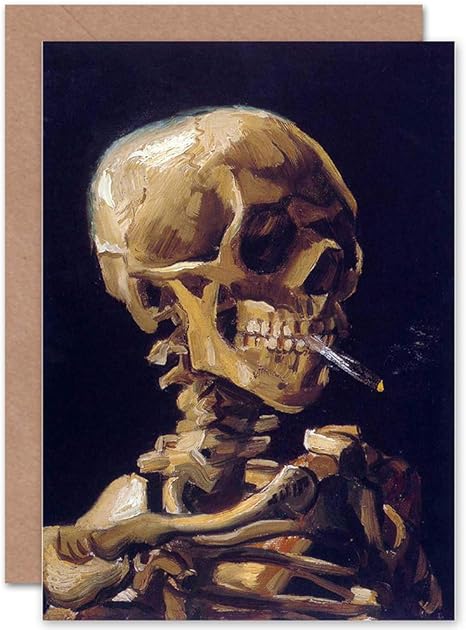 vincent van gogh skull painting