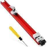 Circular Saw Guide Rail Fits 12" Saw Base, Aluminum Precision Adjustable Cutting Machine Base Guide for Woodworking, Electric Circular Guid-e Clamp for Cutting and Milling Tasks