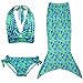 Newland Girl's 3pcs Mermaid Sea-Maid Tankini Marmaid Swimwear Bikini