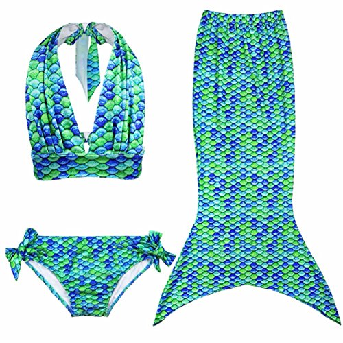 Newland Girl's 3pcs Mermaid Sea-Maid Tankini Marmaid Swimwear Bikini Newland Girl's 3pcs Mermaid Sea-Maid Tankini Marmaid Swimwear Bikini