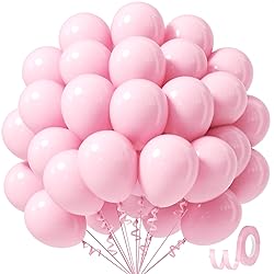 Awenztech Light Pink Balloons 12 inch, Pastel Pink