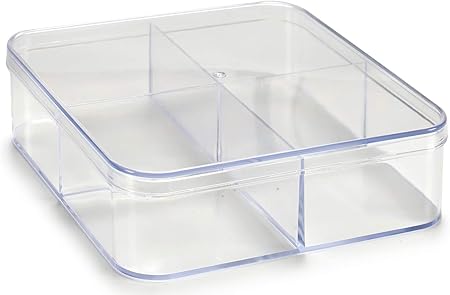 AR Caja metacrilato Organizador, 12x12x3 cm: Amazon.es: Hogar