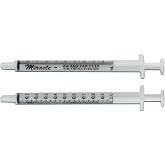 Miracle Oring Syringe, 1 ml Luer Slip, 10 Sterile Syringes, Each Wrapped | Pairs With Mini and Original Nipples, Smooth Glide After Repeated Uses, For Handfeeding, Supplements and Measuring Liquids