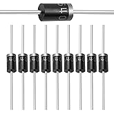 Chanzon 50pcs 1N5406 Rectifier Diode 3A 600V DO-201AD (DO-27) | Axial 5406 IN5406 3 Amp 600 Volt Electronic Silicon Diodes