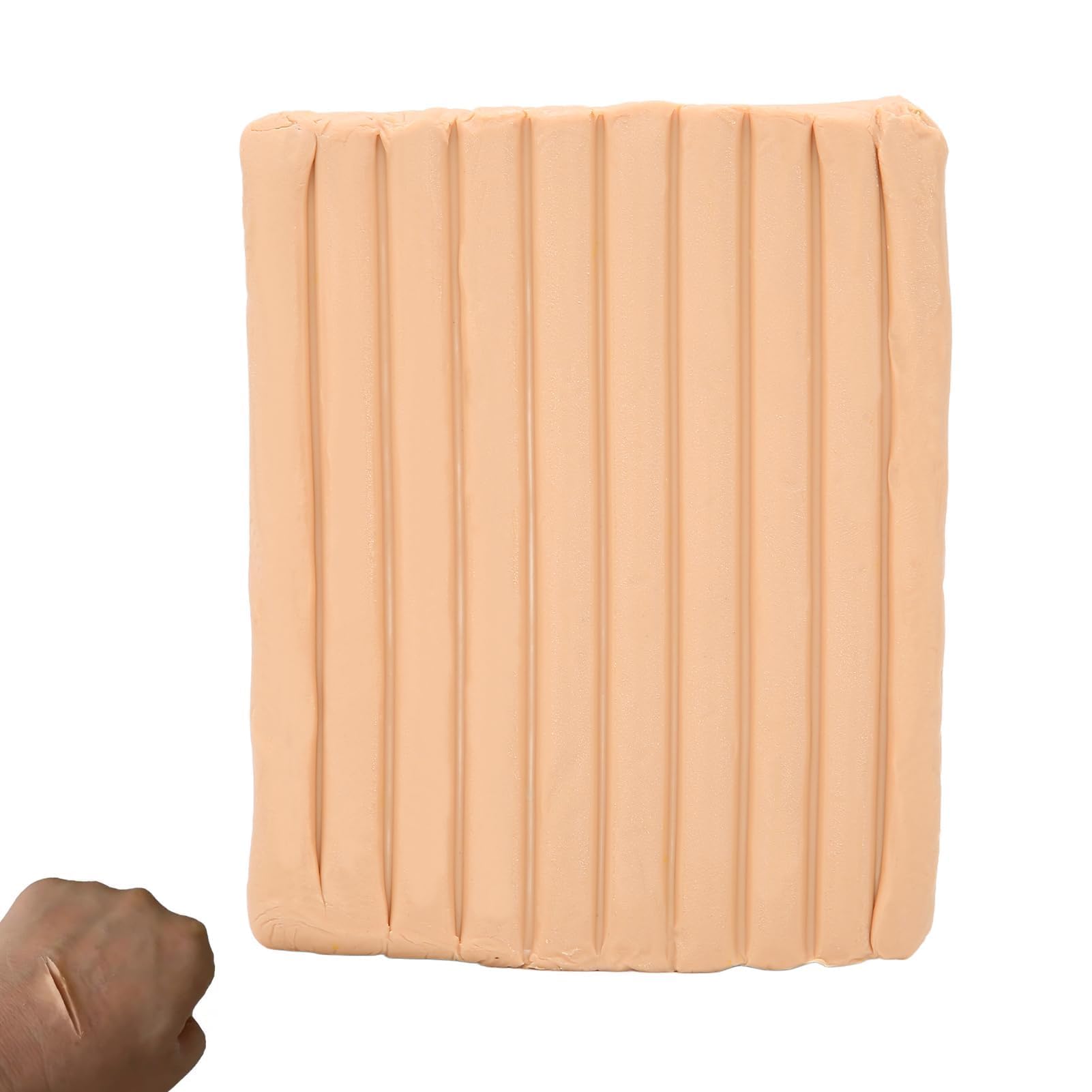 Agatige 300g Scar Wax, Flesh Colored Wound Skin Wax Fake Nose Scar SFX Make Up Special Effects Wound Modeling Body Paint Cosmetic Clay Sculptor for Halloween Stage Cosplay