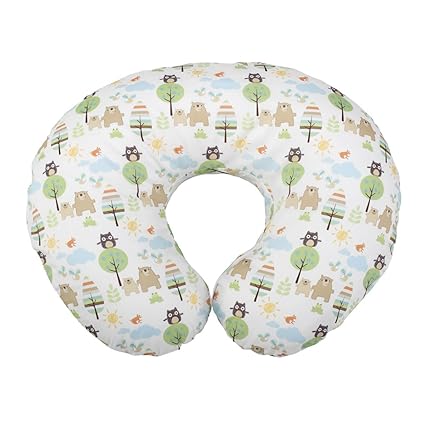 Chicco Boppy Pillow With Cotton Slip Cover Honey Bear Amazon Co