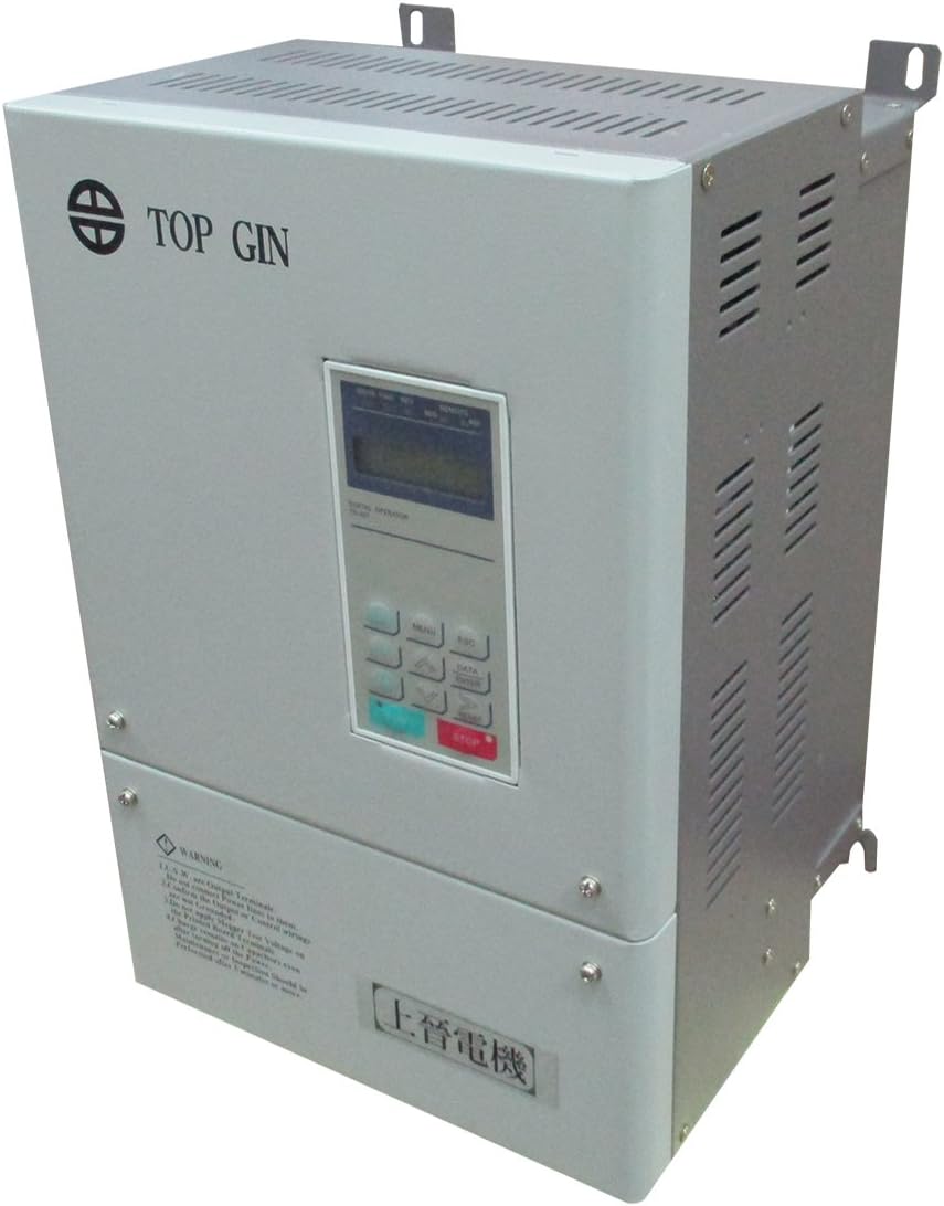 TOP GIN High Frequency Inverter VFD 15kW 380V 20HP 26.5A Variable Frequency AC Motor Drive Output Frequency: 0.01 to 1300 Hz Motor Speed Control with English Operation Manual (VFD-15kW 380V)