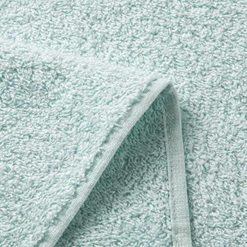 LOVO Egyptian Cotton Towel Set 3 Pieces Bath Hand Face Washcloth Luxury Microfiber Premium Soft Towel, Pale Blue - Thumbnail 5