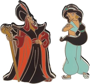 Amazon Com Jafar And Jasmine From Aladdin Disney Pin Set Of 2 Clothing