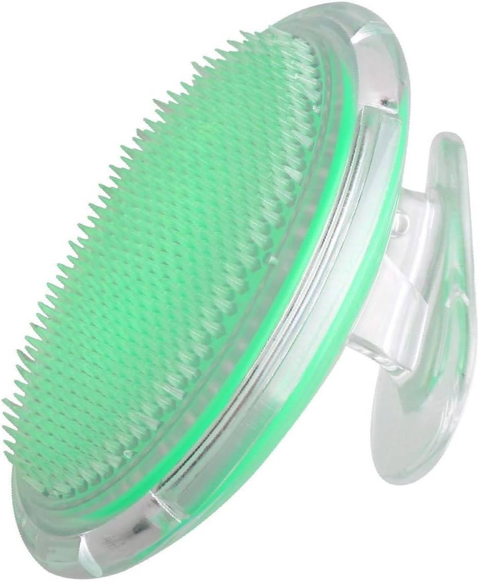 Mytlp Exfoliating Brush Dry Skin Body Brush Eliminate Shaving Irritation for Face Neck Legs Ingrown Hair Treatment (Green)