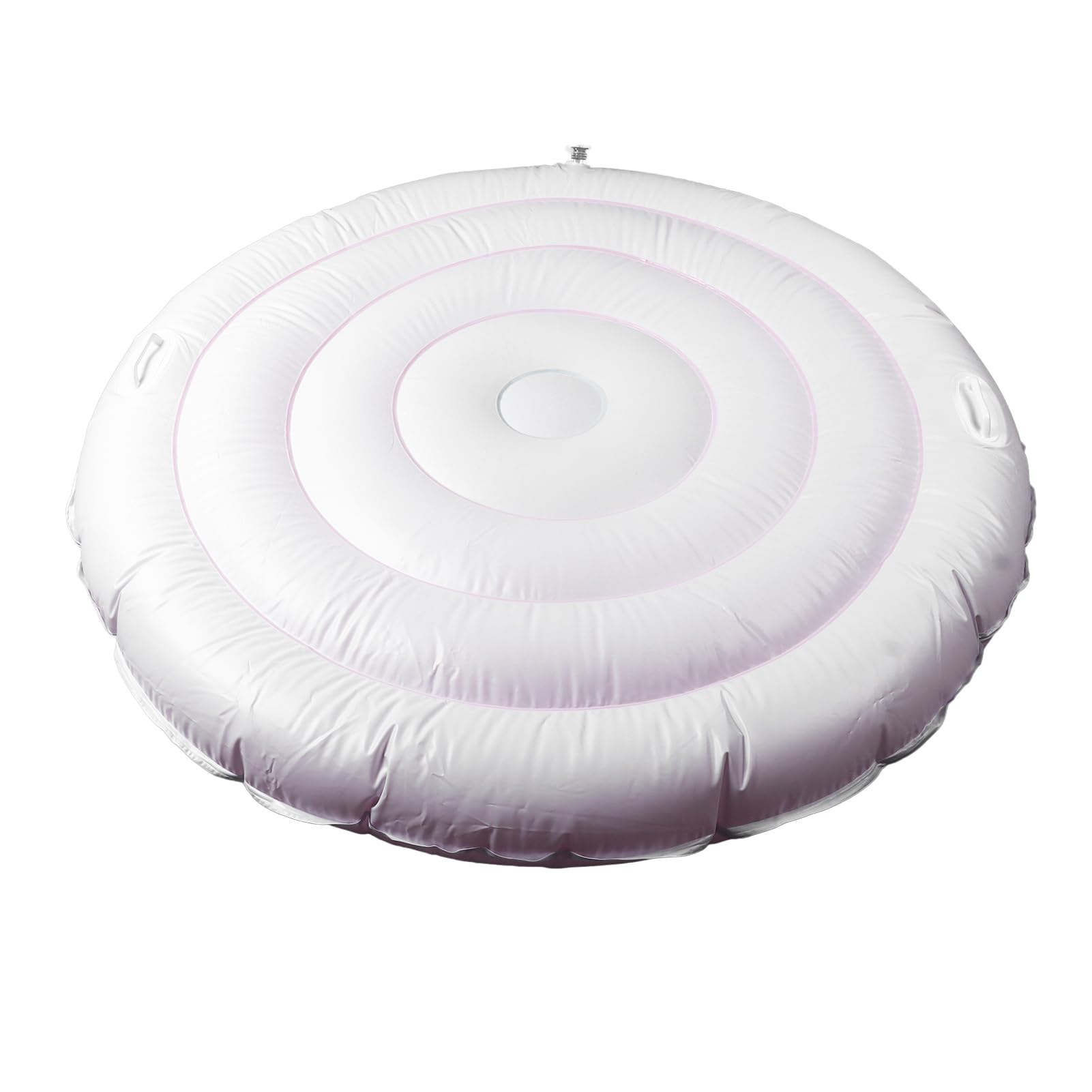 4.5 Ft Inflatable Hot Tub Cover, Energy Saving Insulated Hot Tub Lid for Outdoor Inflatable Round Hot Tub, Foldable Protective Rain Overflow Cover, Hot Tub Spa Accessories