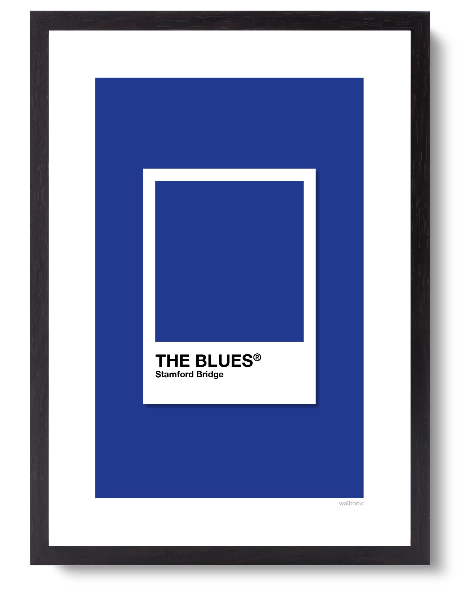 walltonic - Chelsea FC Football Club 'The Blues' Minimalist Wall Art Print Poster Gift - Unframed - Size A3