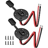 SAE Connector, Electop Solar Weatherproof SAE Socket Sidewall Port, SAE Cable Quick Connect Panel Mount Universal Flush-Mount