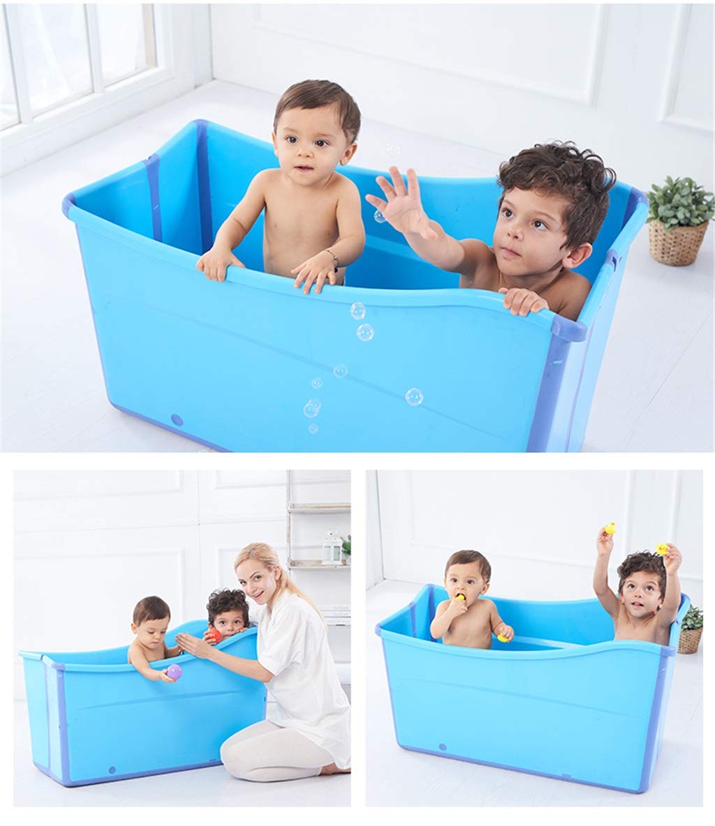 Napravi Rs Ameublement Et Decoration Baignoires Color Blue 100cm Bleu Et Rose Baignoire Pliante Baril De Bain En Plastique Pliable Avec Une Housse For Les Enfants Adultes