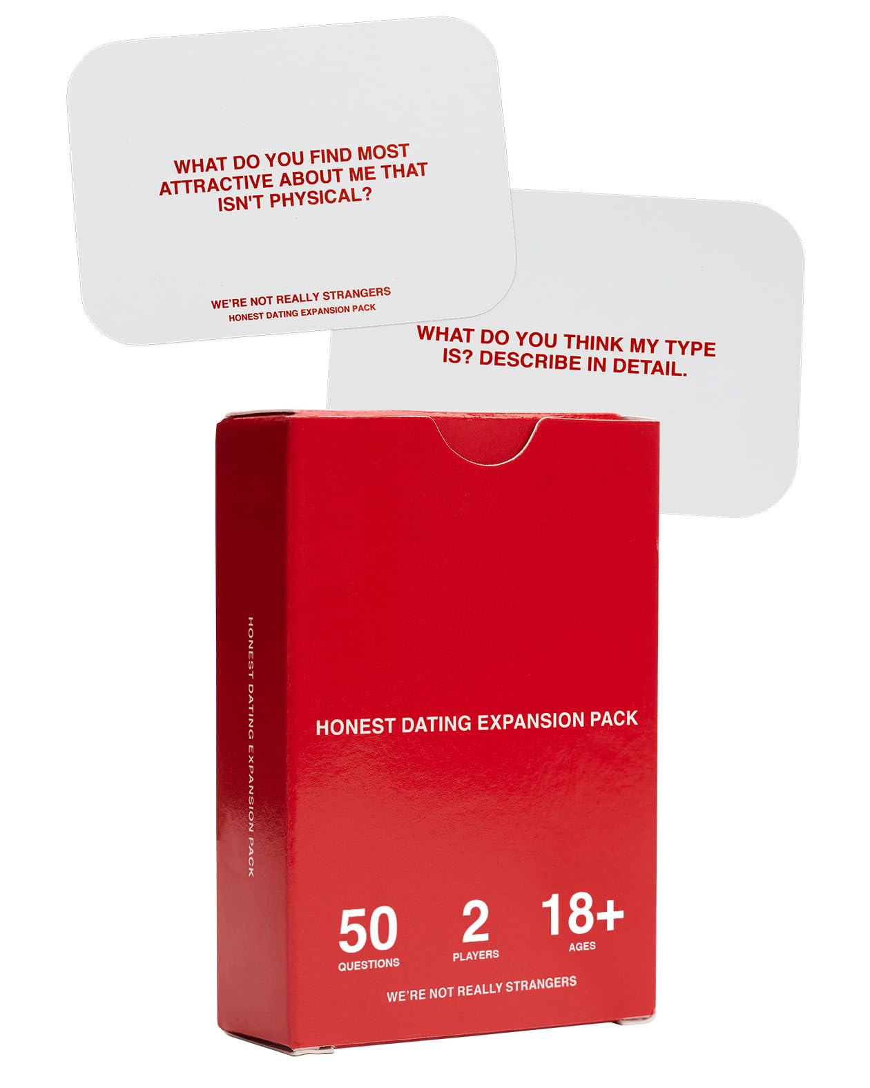 WE'RE NOT REALLY STRANGERS Card Game - Honest Dating Expansion Pack (50 Cards and Wildcards)
