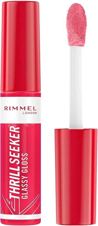 Rimmel Thrillseeker Glassy Gloss Berry Glace Hydrating Hyaluronic Acid Vegan
