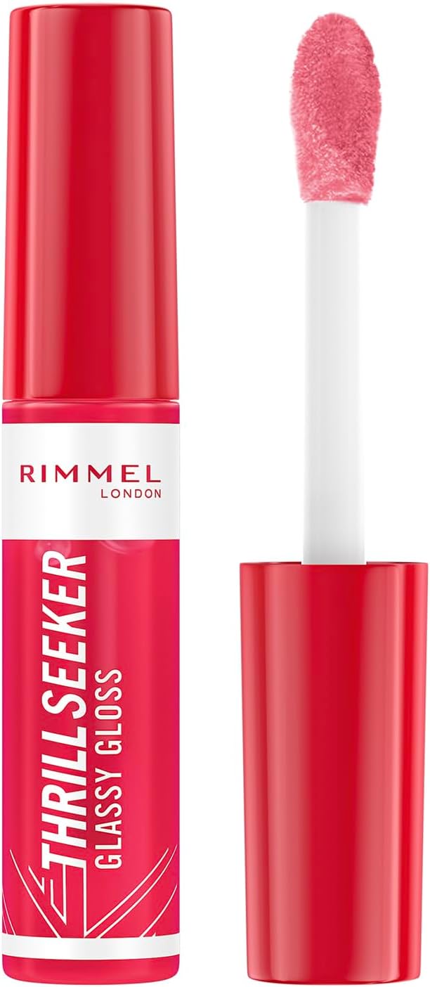 Rimmel Thrillseeker Glassy Gloss Berry Glace Hydrating Hyaluronic Acid Vegan