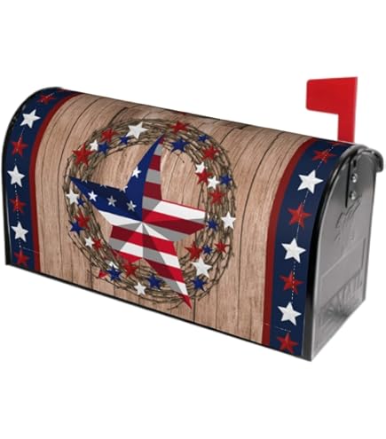Amerikaanse vlag print mooie magnetische brievenbus covers