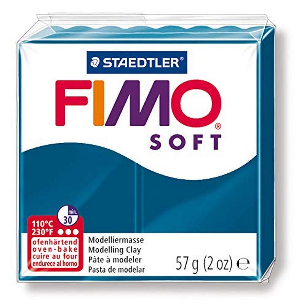 Staedtler Fimo Soft Oven Hardening Modelling Clay - 57 Gram - Calypso Blue