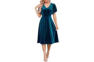 Bridesmay Cocktail Dresses for Women 2024 Wedding Guest Midi Dress with Sleeves Formal Tea Party Dress for Women
