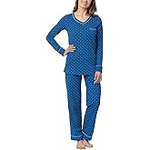 PajamaGram Pajamas For Women - Womens PJ Sets, Pullover Top, 100% Cotton