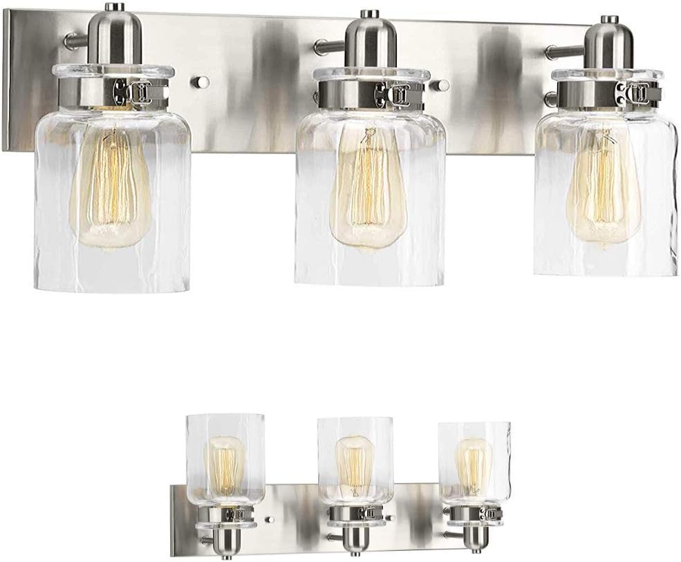 Bathroom Vanity Light Fixture Bath Interior Lighting (Brushed Nickel