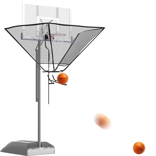 Hanging Basketball Hoop Rebounder, Basketball Rebound Machine with 180 ...