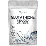 Glutathione Supplement, Pure Glutathione Reduced Powder with Inositol, 5 Ounce (9 Months Supply), 2 in 1 Formula, Powerful In