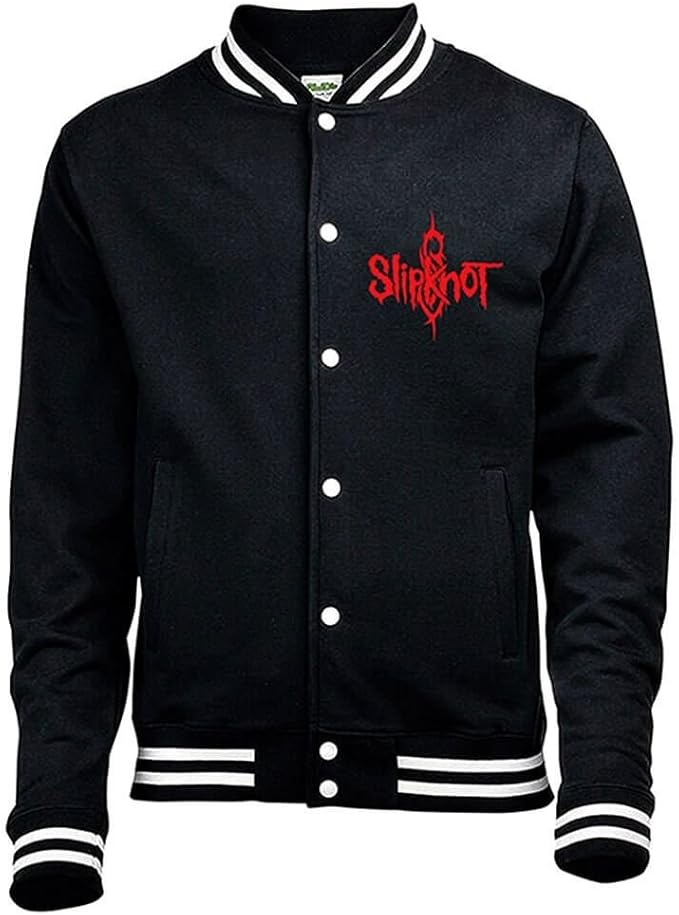 Slipknot Official Licensed Men's Logo and Star Varsity Jacket Sizes S