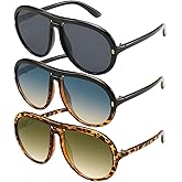 KARSAER Oversized Vintage Aviator Sunglasses for Men Women，Big Retro Round Aviator Sunglasses K7132