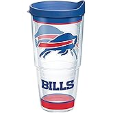 Tervis Made in USA Double Walled NFL Buffalo Bills Insulated Tumbler Cup Keeps Drinks Cold & Hot, 24oz, Tradition