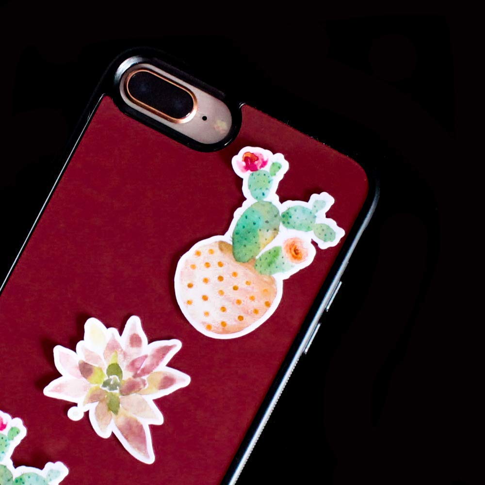 Mizzuco Vinyl Stickers Waterproof Plants Stickers 71 Pieces for Teens Girls Laptop Bumper Helmet Ipad Car Luggage Water Bottle (ZW167)