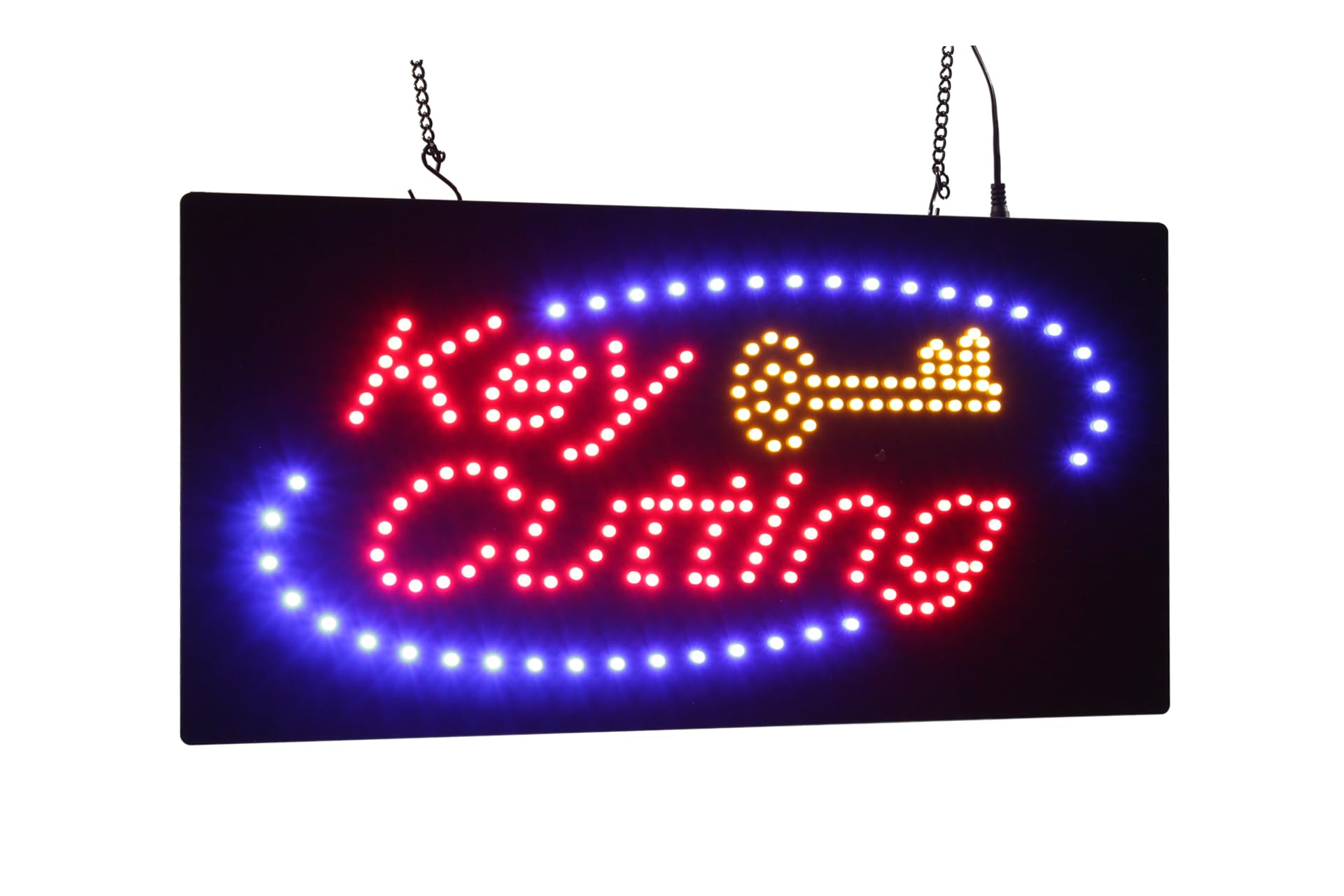Key Cutting Sign, TOPKING Signage, LED Neon Open, Store, Window, Shop, Business, Display, Grand Opening Gift