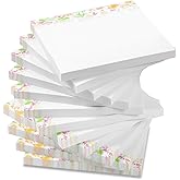 VIBRANZLAB Artsy Pads, Cute Sticky Notes 3x3, 12 Pads of 50 Sheets, Floral Sticky Notes Cute for All Occasions. Perfect Planner Accessories, Phone Message Pads for Office, VL-FSN-134
