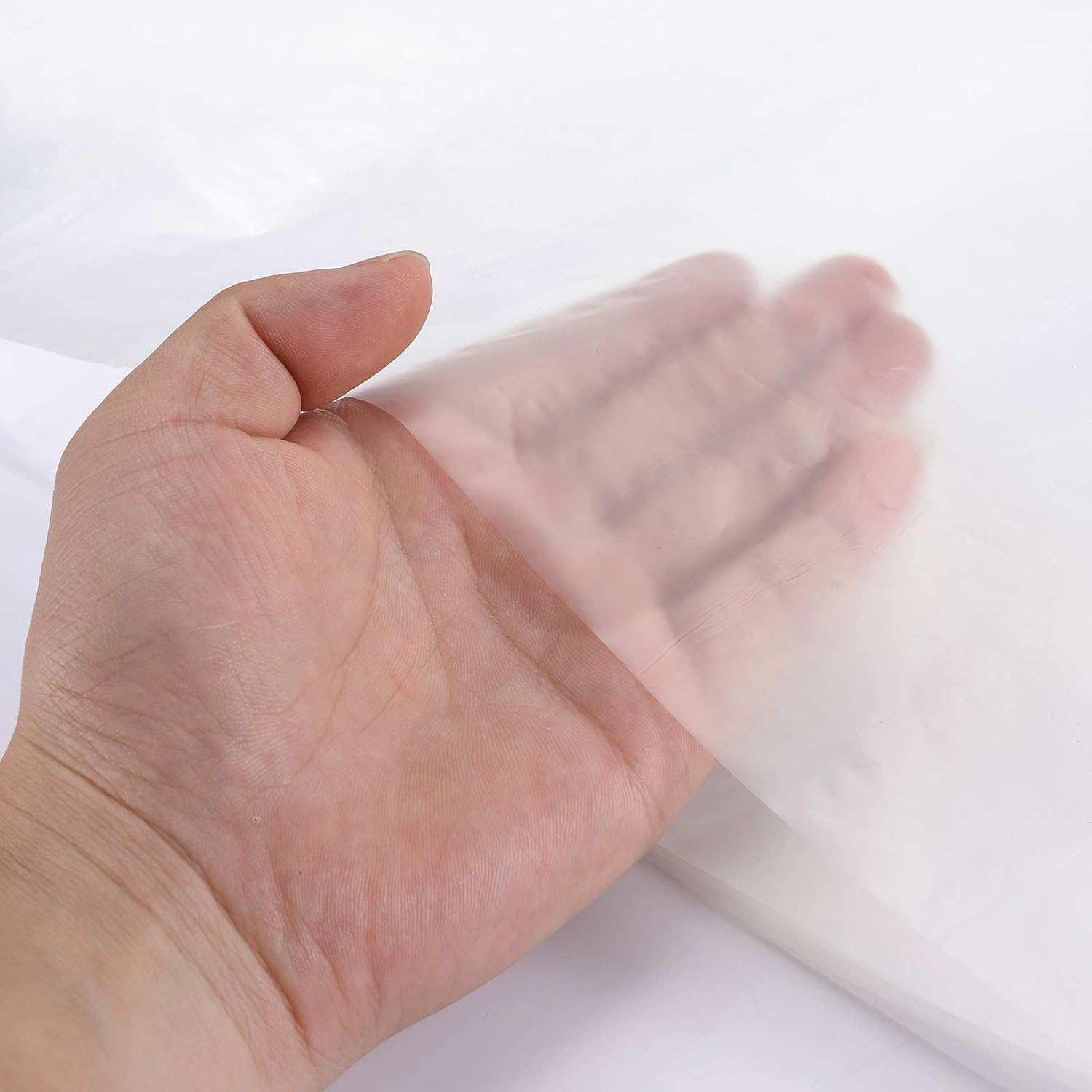 Plastic Drop Cloth 1 Mil Thickness Painters Clear Polyethylene Drop Cloths, Plastic Tarp Waterproof Plastic Cover Clear Tarp Plastic Sheeting for Painting, Furniture Cover(6 Pack) - - 