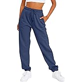 AUTOMET Women's Casual Baggy Fleece Sweatpants