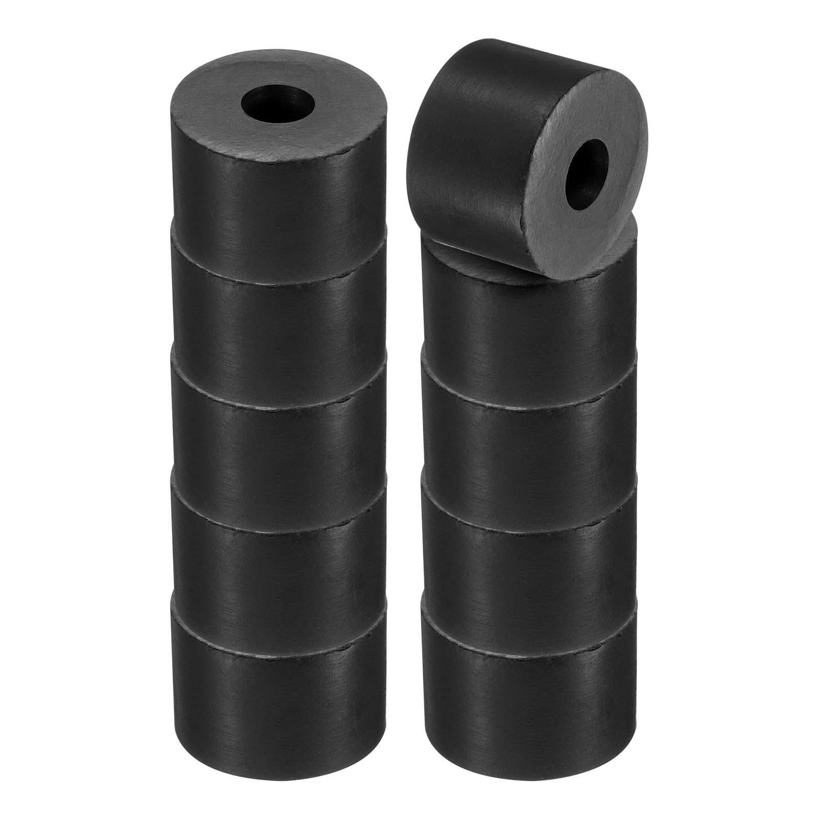 PATIKIL Multi Purpose Rubber Spacer, 20 Pcs 1.2"OD 0.39"ID 0.8"Thickness Neoprene Round Anti-Vibration Isolation Pads Isolator Rubber Bushings Spacer Washer for HVAC Bolts Car Accessories