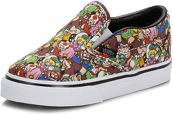 Vans Nintendo Toddlers Super Mario Bros Multi Classic Slip On